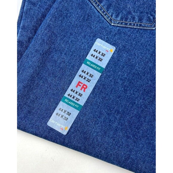 Carhartt Mens Flame Resistant Signature Denim Jean Relaxed Fit 44 X 33 Cat 2 NWT - Picture 5 of 11
